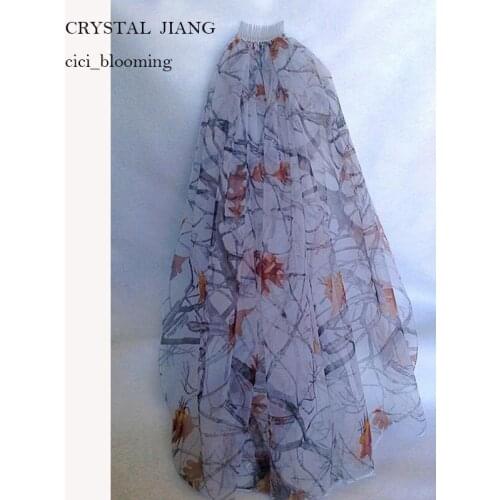 Cut Edge Bridal Veils True Timber White Camo Veil