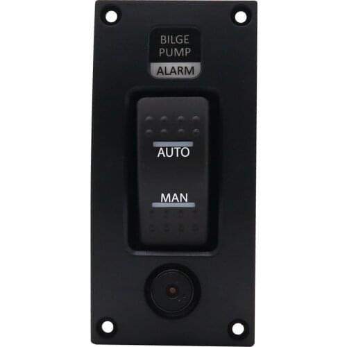 12-24V Bilge Pump Switch Ship Deck Cleaning Control Panel Alarm Waterproof Bilge Pump Switch for Boat Bilge Pumps on/off/on