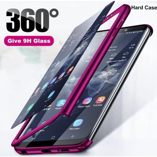 PC 360 Full Shockproof Case For Huawei Honor P40 V30 MATE 30 NOVA 5 5i 9X 20 PRO LITE 6 Y5 2019 With Protective Glass Hard Case