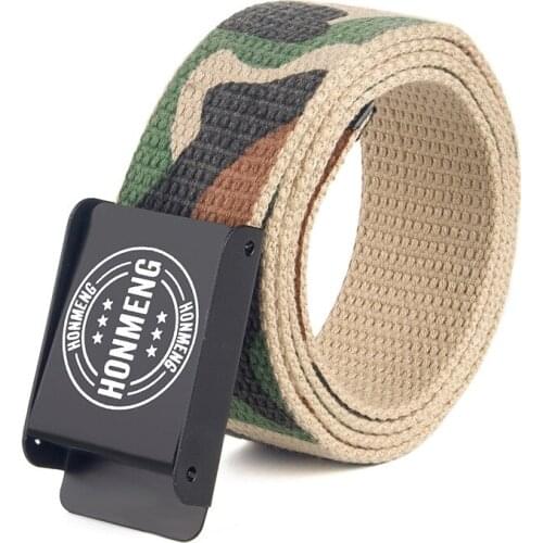 New Army Style Combat Belts Quick Release Free Regulation Tactical Belt Fashion Men Canvas Camouflage Waistband Outdoor Hunting