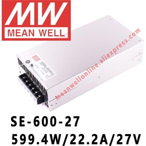 SE-600-27 Mean Well 599.4W/22.2A/27V DC Single Output Power Supply meanwell online store
