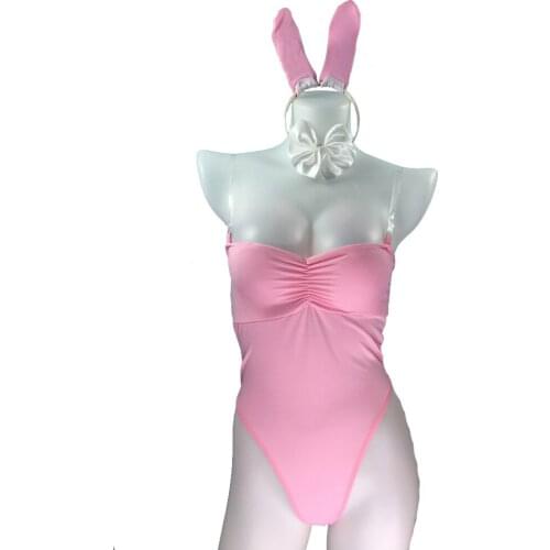 Sexy Bunny Girl Cosplay Costumes Women Sweet Rabbit Bodysuit lingerie Ears Tail Roleplay Party Club Wear Erotic Set