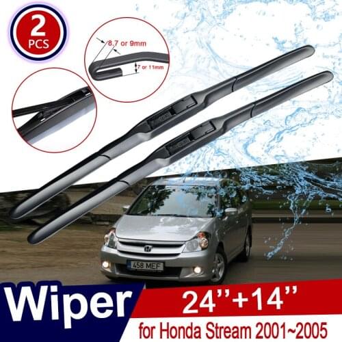 Car Wiper Blade for Honda Stream 2001 2002 2003 2004 2005 Front Windscreen Wipers RN1 RN2 RN3 RN4 RN5 Car Accessories Goods