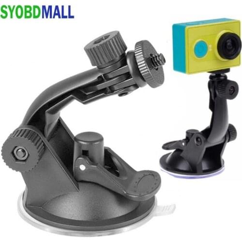 6mm Screw Glass Suction Cup Action Camera Sport Cam Tripod Mount For Car Record Holder Stand Bracket For Gopro Hero 7 6 5 Yi2