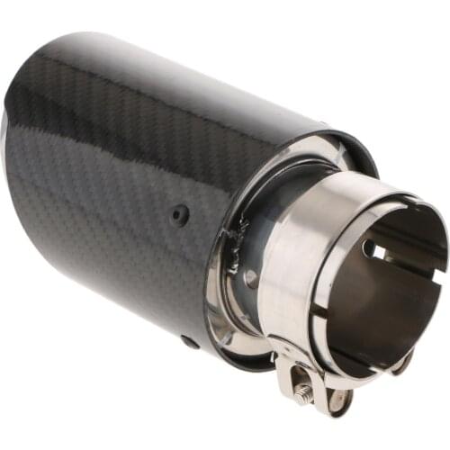 Universal Carbon Fiber Car Auto Exhaust Muffler End Tip 63mm/89mm Tail Pipe