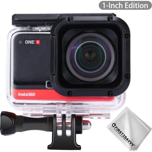 Waterproof Housing Case for Insta360 ONE R 1-INCH Edition Action Camera Co-Engineered with Leica Underwater Dive Case Shell