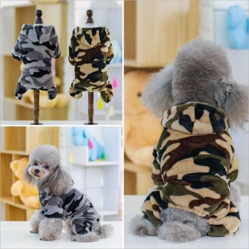 Winter Pet Dog Clothes Thicken Warm Jacket For Small Large Dogs Puppy Pet Coat Chihuahua Pug French Bulldog Camouflag
