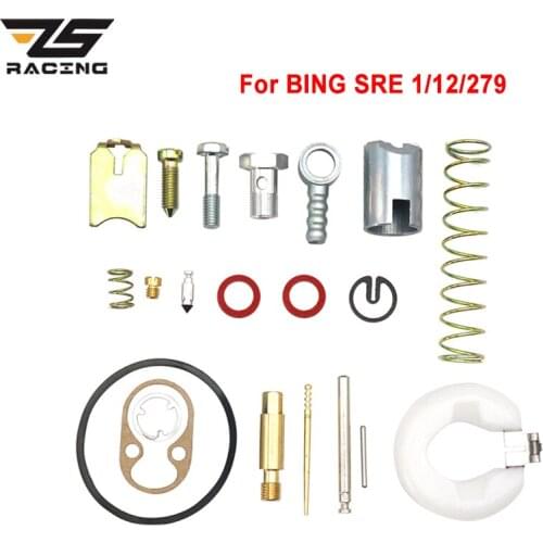 ZS Racing Motorcycle 12mm BING Carburetor Repair Kit Rebuild Tool Gasket Set For For BING SRE 1/12/279 Carb