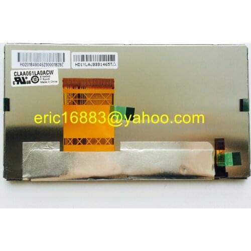 100% New original 6.1inch CLAA061LA0FCW CLAA061LA0ACW Car Navigation Display LCD Screen