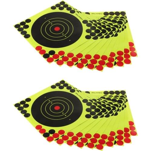20pcs High Strength Adhesive Target Splatter Sticker 8"x 8"