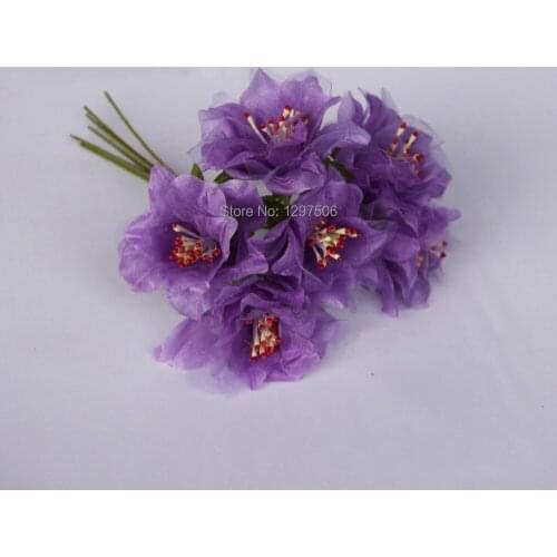 4CM hand made organza flower artificial silk stamens roses,garland hair accessories,diy craft wrist corsage,bouquet arrangements