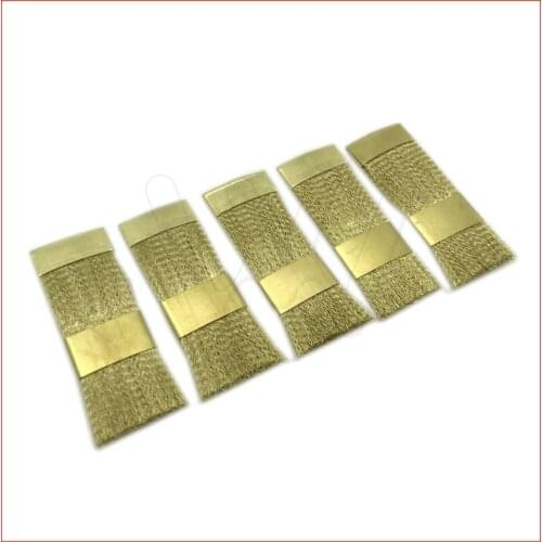 5pcs Burs Cleaning Brass Wire Brush Flat Dental Product For Burs Files Stand Cleaning Tool