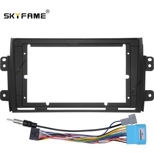 SKYFAME Car Frame Cable For SUZUKI SX4 2006-2012 Screen Dask Kit Fascia Frame