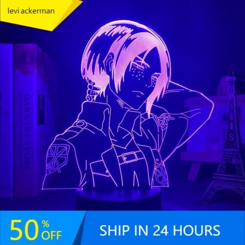 Acrylic 3d Lamp Ymir Attack on Titan for Home Room Decor Light Child Gift Ymir LED Night Light Anime