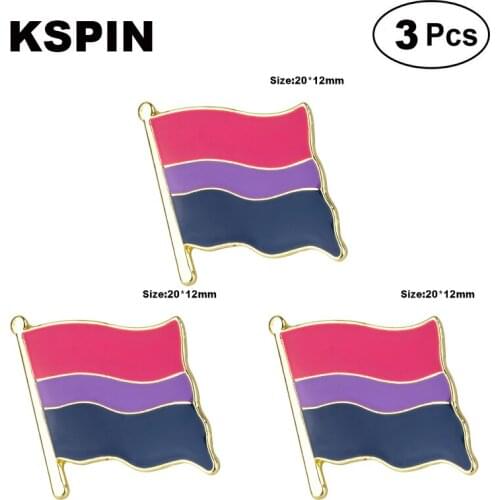 Bisexual pride Flag Brooches Lapel Pin Flag badge Brooch Pins Badges