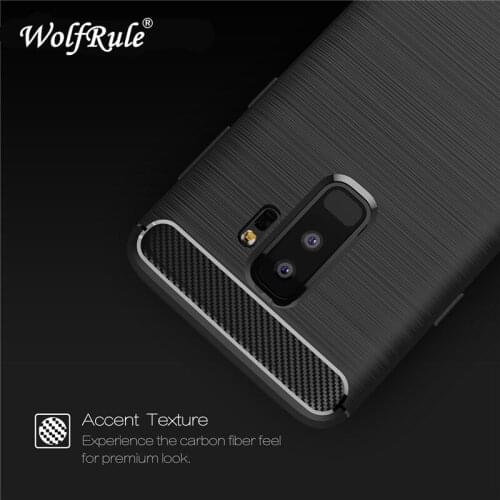 WolfRule For Cover Samsung Galaxy S9 Plus Case Shockproof Silicone Brushed Back Case For Samsung Galaxy S9 Plus Phone Case G965N