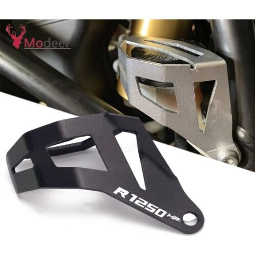 For BMW R1250 GS HP R 1250 GS Adventure Rear Brake Fluid Reservoir Guard Cover Protect With Logo R1250HP