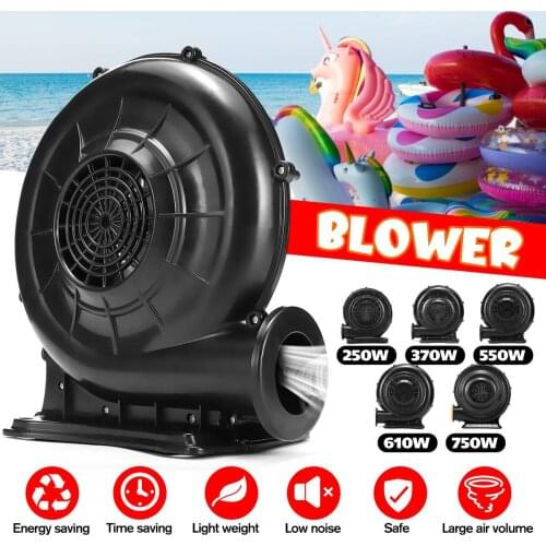 250W-750W Electric Air Blower Pump Fan Powerful Centrifugal Blower Machine Pump Inflatable Screen Blower for Wedding Party