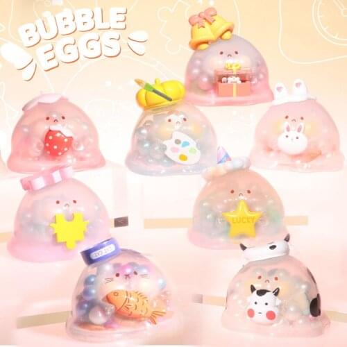 Bubble Eggs Figures Action Blind Box Toys Surprise Box Guess Blind Bag Caja Sorpresa Cute Collection Model Girls Birthday Gift