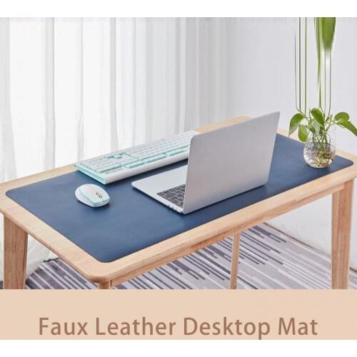60*30cm Mouse Pads Anti-slip Waterproof Double-sided Faux Leather Foldable MousePads Desktop Mat Table Cover