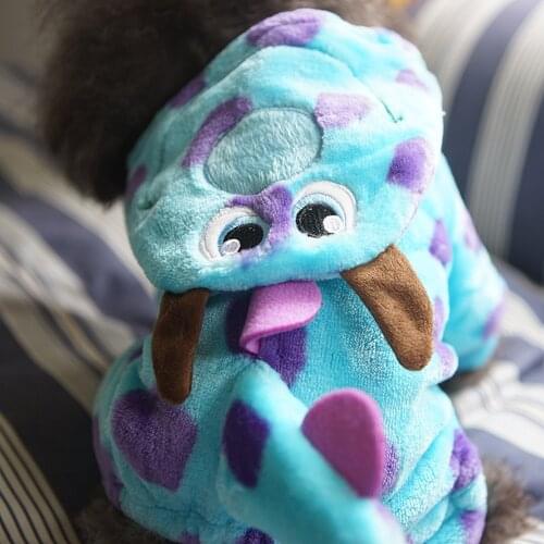 Cosplay Cartoon Animal Dogs Pet Costume Fleece Dog Winter Clothes for Dog French Bulldog Chihuahua Pug Puppy Clothes Ropa Perros