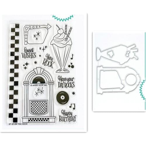 Happy Birthday Metal Cutting Dies and Stamps For DIY Photo Album Paper Card Making Decoration Embossing Handmade Transparent