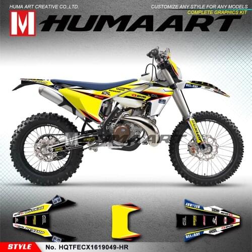 HUMAART Racing Stickers Wraps for TE FE TX FX FS TC FC 125 150 250 300 350 450 501 2016 2017 2018 2019, Customizable