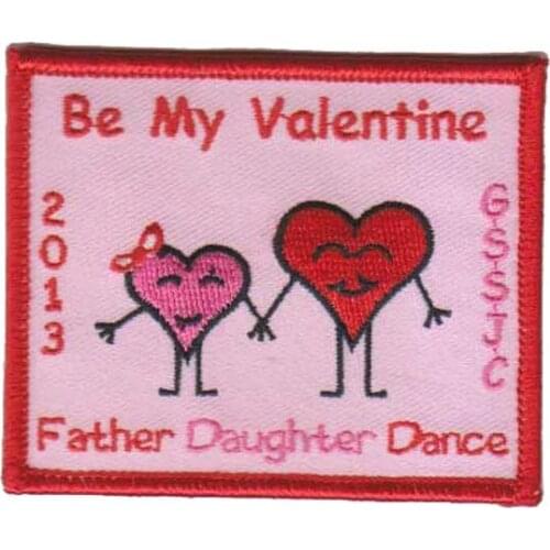 Be My Valentine Embroidered Patches for Clothing Custom Sewing Tags Embroidered Tags Personalized OEM Orders are Welcome