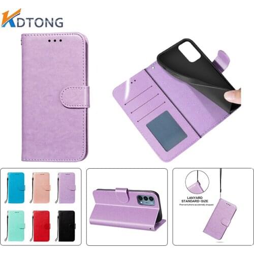 Solid Color Wallet Flip Case For Oneplus Nord N200 5G With Card Slot Bracket For Sony Xperia 20 8 5 XZ5 L4 L3 2 Shockproof Cases