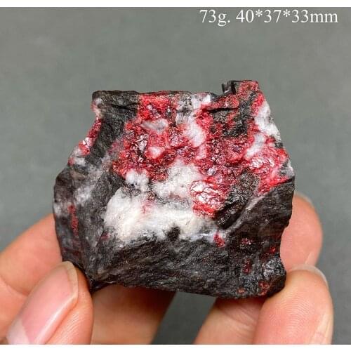 Natural Cinnabar stone Original red Stone Healing Reiki Crystal