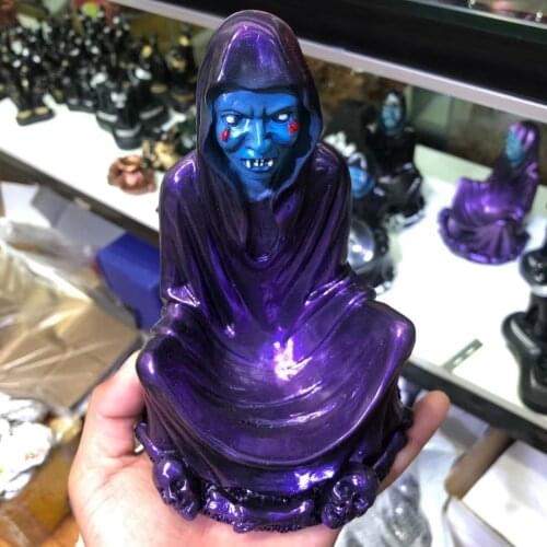 Purple grimace display stand crystal glass lens ball divination photography lens ball base magic ball bracket