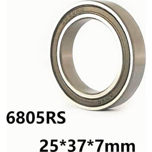 1pcs/lot 6805RS Deep Groove Ball Rolling Ultra-thin Bearing 6805-RS 6805RS 25*37*7mm 25*37*7 High Quality Bearing Steel