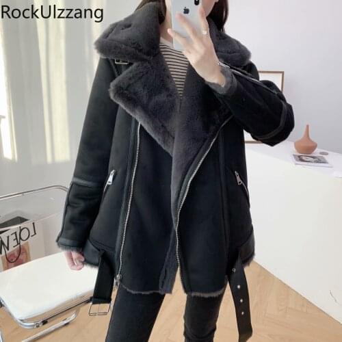 Женские куртки с мехом Rockulzzang China At AliExpress