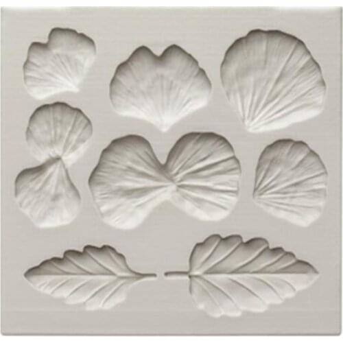 Leaves Shaped Silicone Mold New diy Flower Styling Silicone Mold Flip Sugar Cake Cookies Mold Mousse Pendant Baking Mold K097