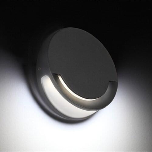2019 Modern VillaGarden Wall Light Art Smile Face Round Bathroom Study Aisle Light Outdoor Wall Lamp Free Shipping