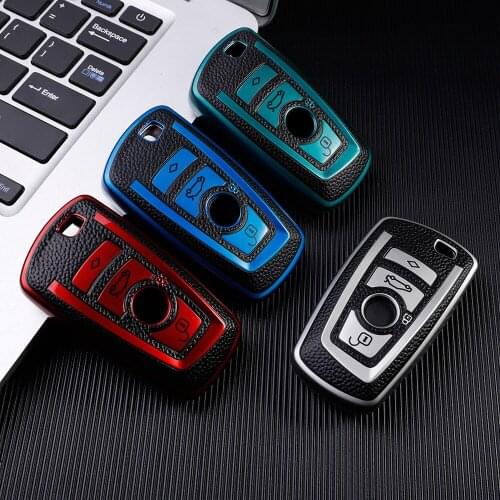 TPU Leather Car Key Cover Case Holder for BMW GT7 NEW 5 Series X3 116I 118I Car Key Case for Bmw X5 F15 Accessories
