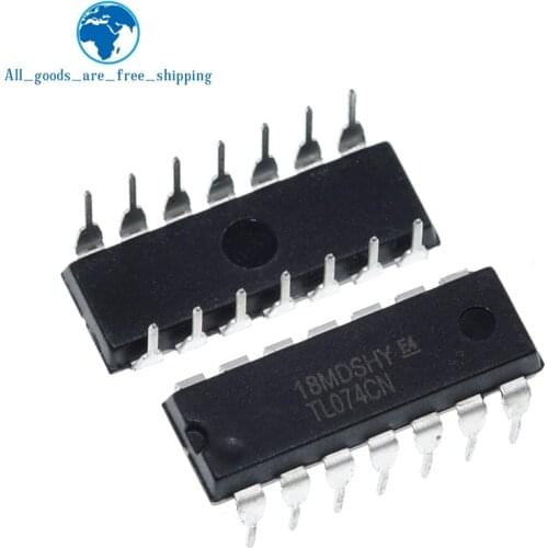 TZT 10PCS TL074CN DIP14 TL074 DIP 074CN DIP new and original IC