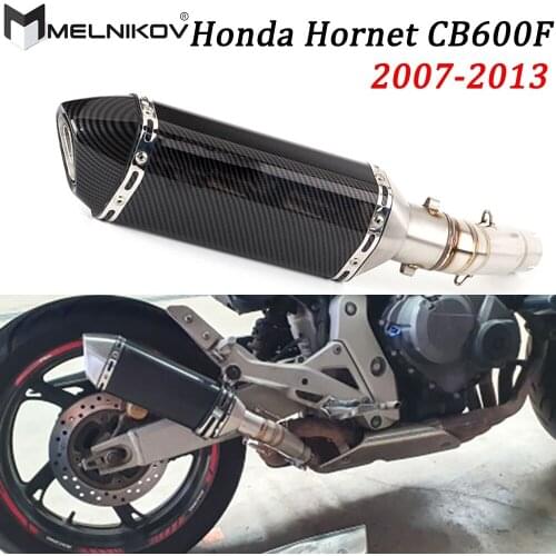 CB600F Motorcycle Exhaust Pipe Muffler exhaust Slip On For Honda Hornet CB600F 2007 to 2013 Hornet 600 exhaust CBR 600 F Escape