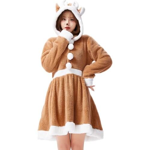 Women Christmas Girls Lovely Santa Claus Christmas Dress Princess Costumes Halloween Christmas Costumes Mother and Child Dress