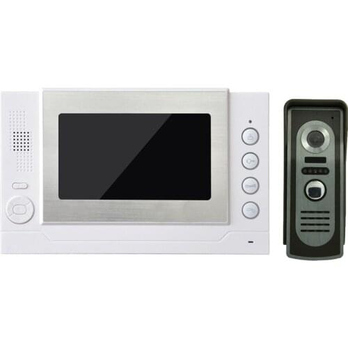 1 set) TFT-LCD screen 7 inch Intercom Door phone support 32GB TF card Take photo and Video Function Doorphone system