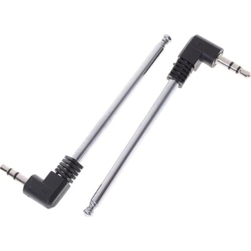 1pcs 3.5mmTV Antenna Telescopic Aerial Replacement Connector For TV FM Radio Cable Radio Small speakers Mobile Cell Phone