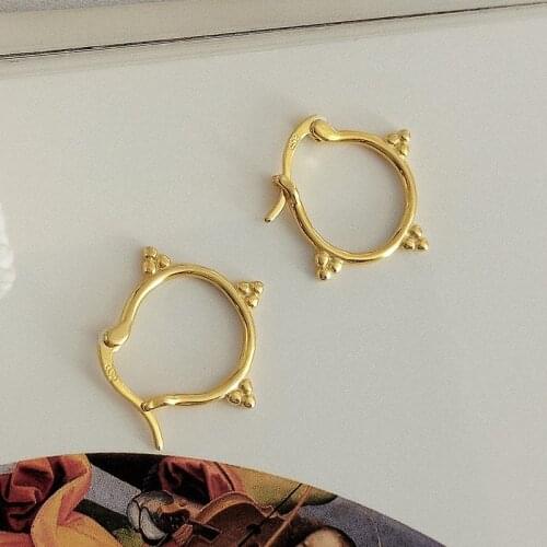 100% Real 925 Sterling Silver Simple Hoop Earrings Delicate Small Hoops for Women Girls Hypoallergenic Jewelry E0105