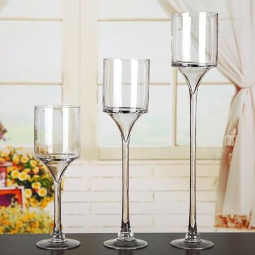 2020Beautiful Classic Glass Candle Holder Wedding Bar Party Home Decor Decoration Fashion Candlesticks