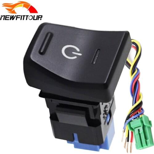 Car Power On Off Switch Button With Connection Wire for Toyota Wilanda RAV4 2020