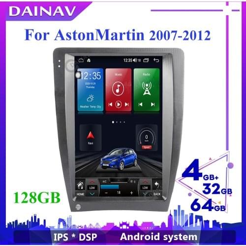 Vertical screen 2 Din Android Car Radio For AstonMartin 2007 2008 2009-2012 Car Autoradio GPS Navigation Multimedia DVD player