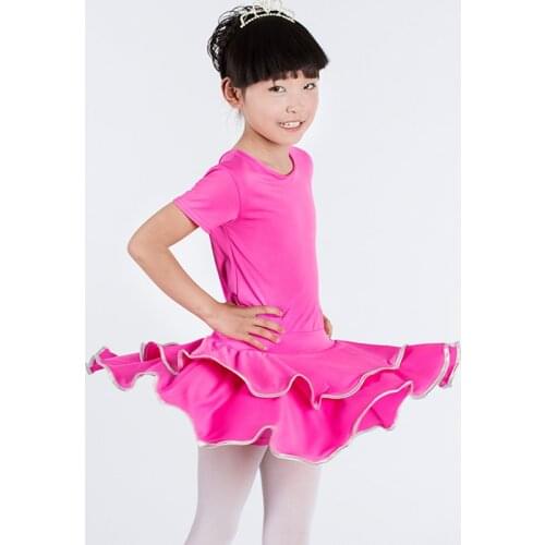 Kid Clothes Girl Latin Dress Competition Performance Dresses Girl Practice Dancing Latin Skirt Children Clothing Fashion Skirt