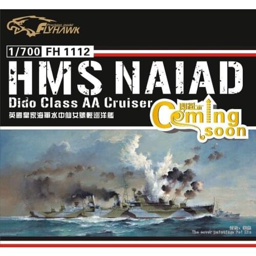 Flyhawk 1112 1/700 HMS Cruiser Naiad top quality