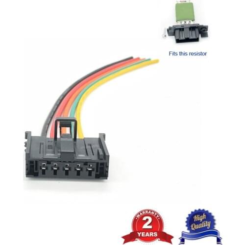 For Fiat Punto Doblo Qubo Wiring Harness Connector Cable For Blower Motor Fan Heater Resistor 13248240 6450XR