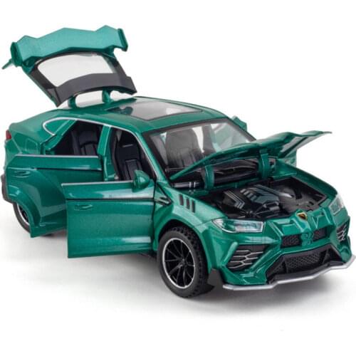 1/32 Lambor URUS SUV Model Car Diecast Alloy Material 6 Doors Can Be Opened Full Size Vehicle With Light Toys For Children Gifts