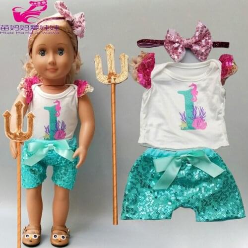 43cm reborn baby Doll clothes trousers set baby doll outfit for 18inch girl dolls clothes pants